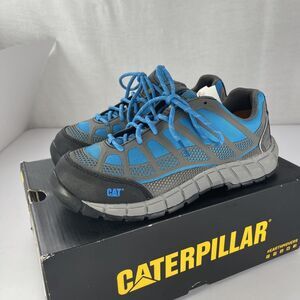 New CAT Streamline CT Composite Toe Oxford Womens Safety Shoe Blue Size 7 W/ Box